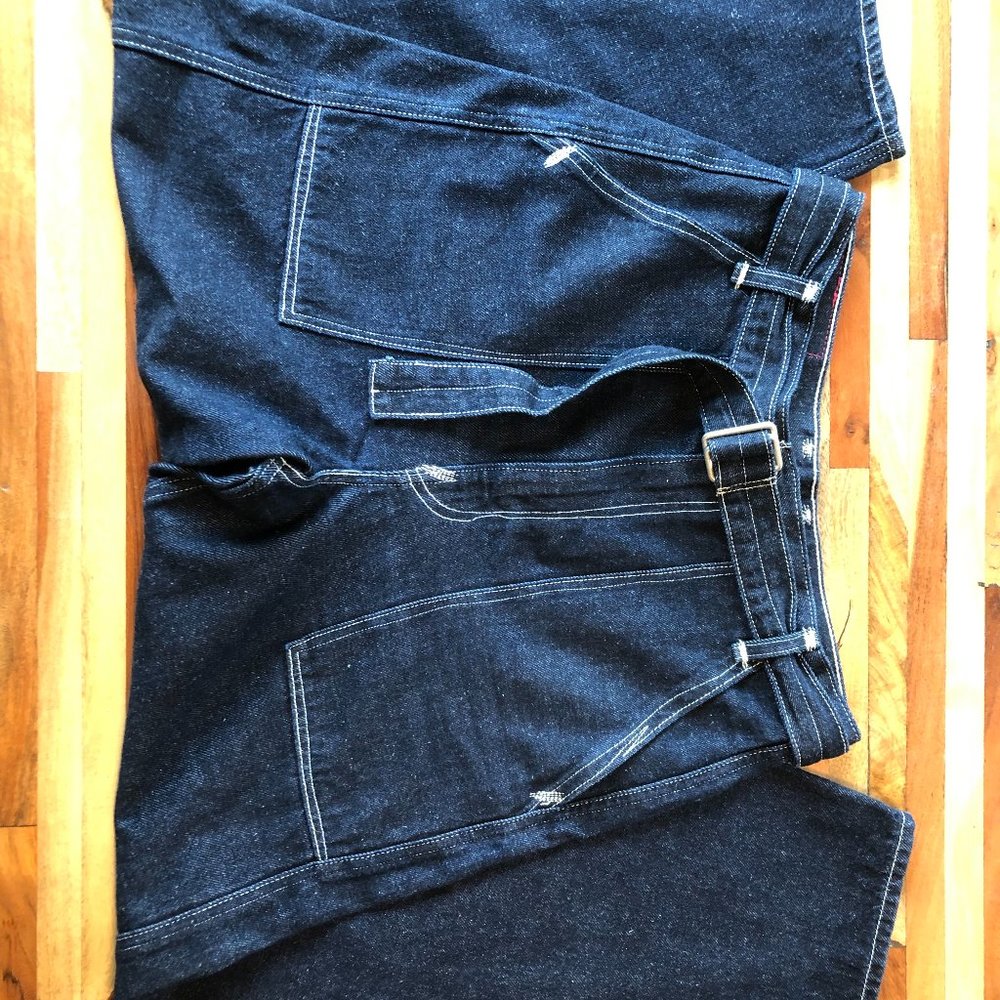 Levi's Barrel Leg Jeans, Dark Wash with White Stitching